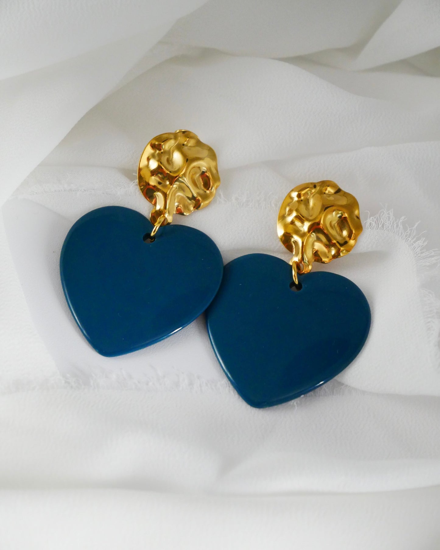 Boucles d'oreilles GISÈLE - bleu