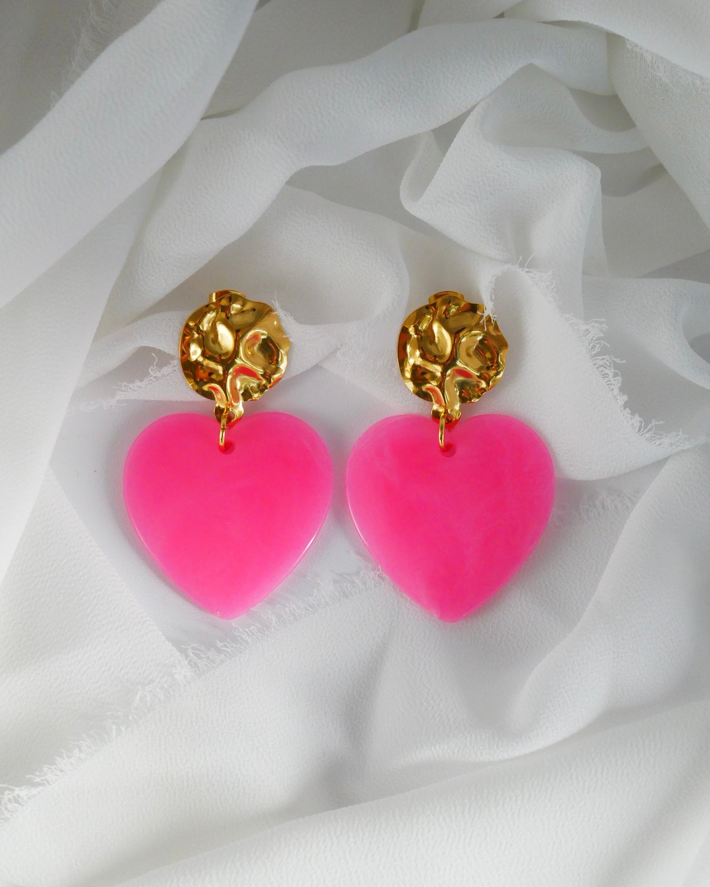 Boucles d'oreilles GISÈLE - rose