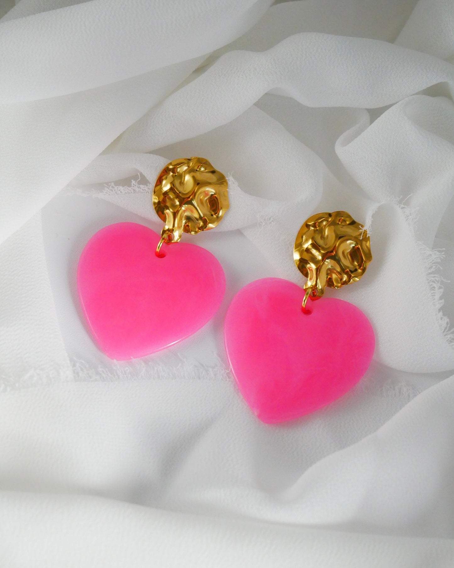 Boucles d'oreilles GISÈLE - rose