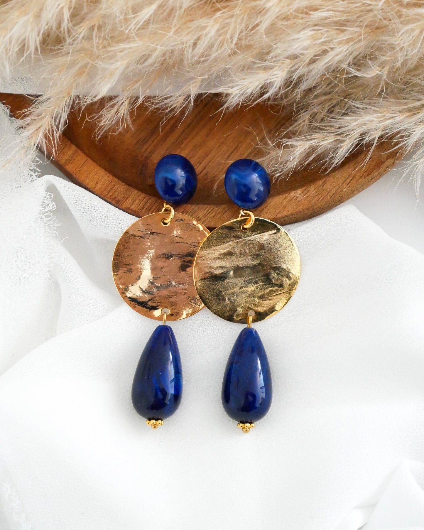Boucles d'oreilles GIULIA - bleu