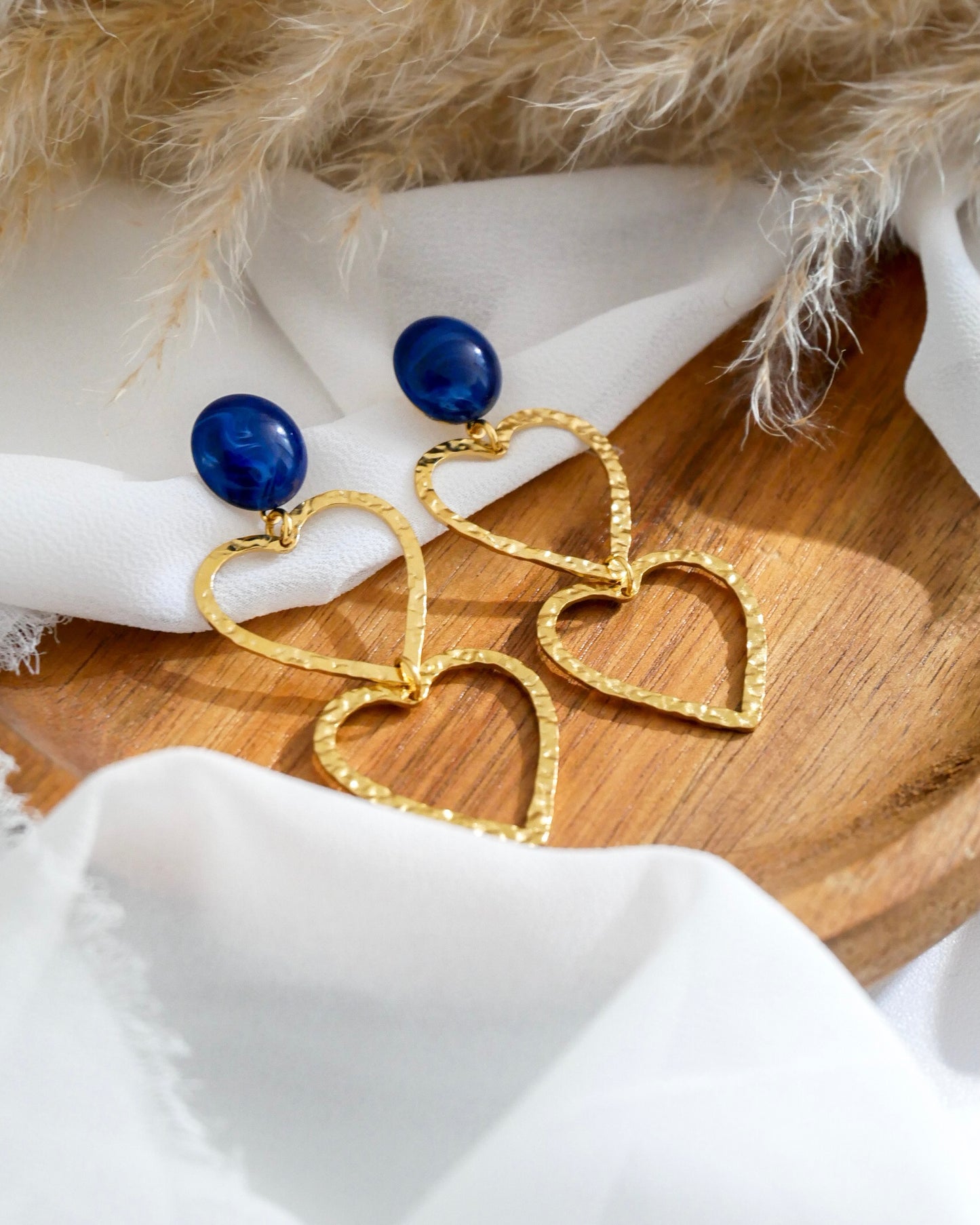 Boucles d'oreilles CLÉA - bleu