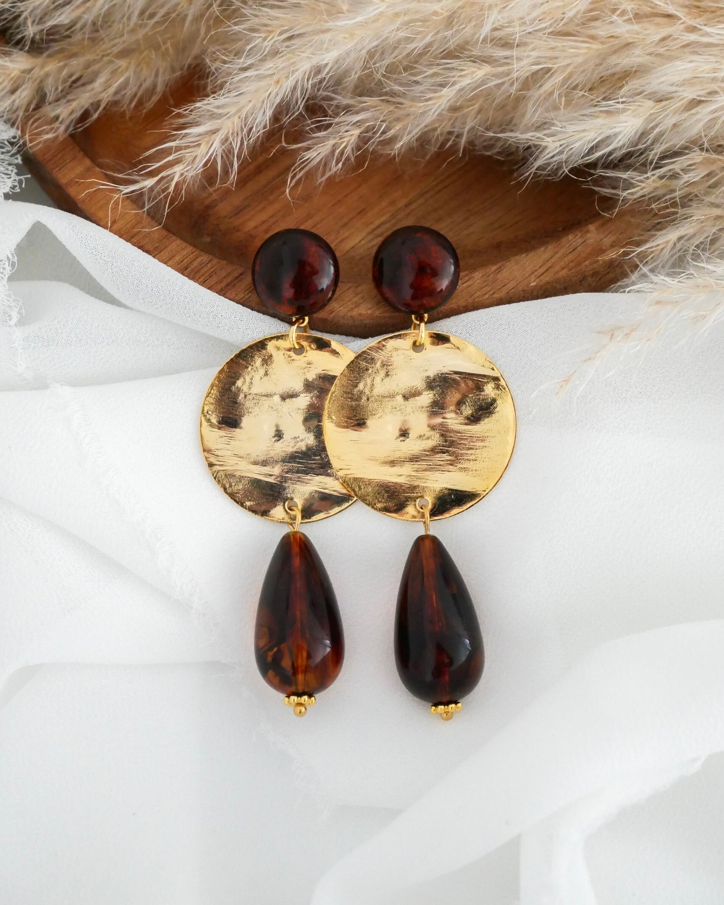 Boucles d'oreilles GIULIA - marron