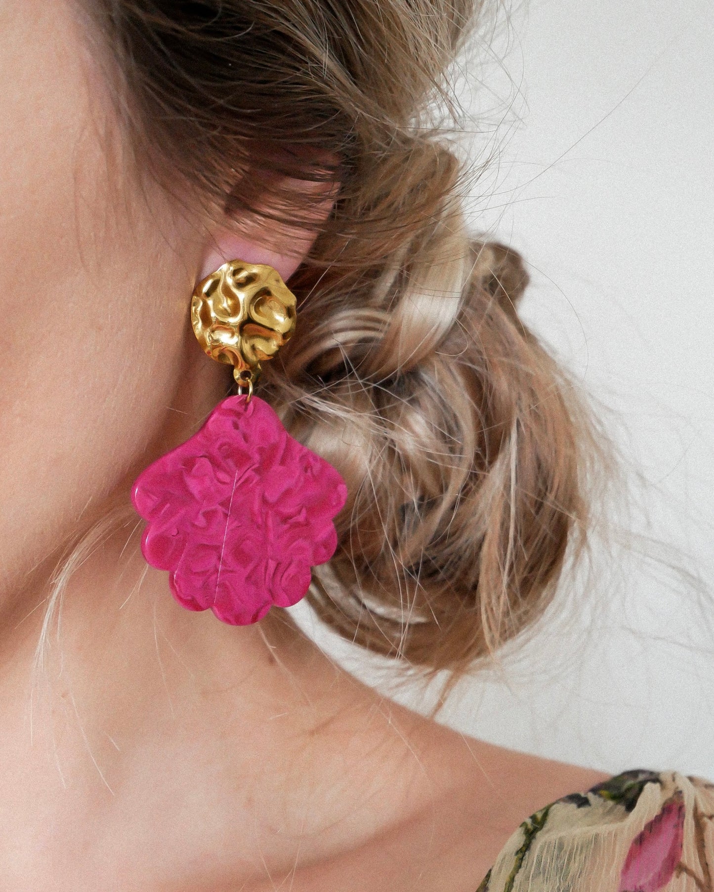 Boucles d'oreilles MALO - rose