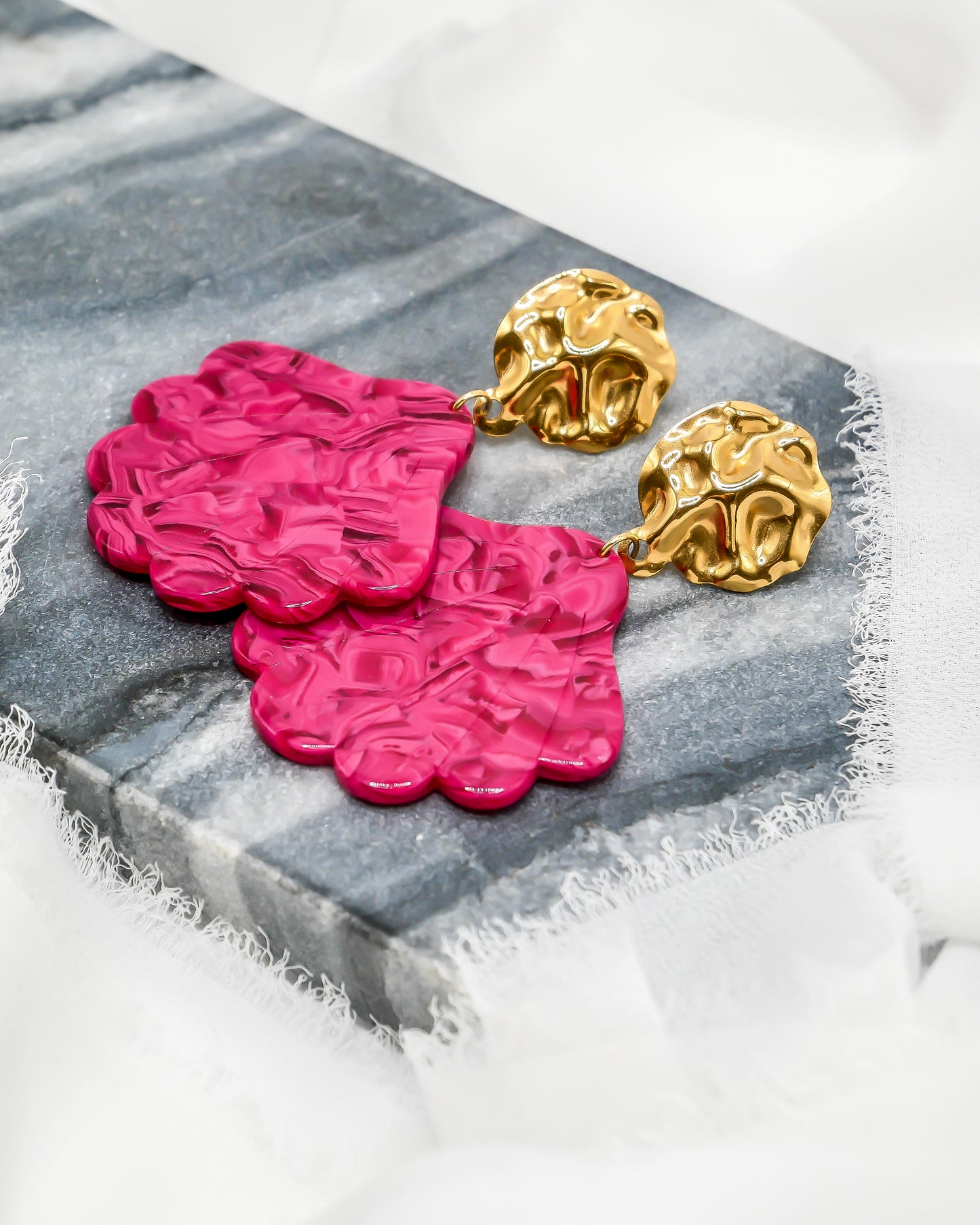 Boucles d'oreilles MALO - rose