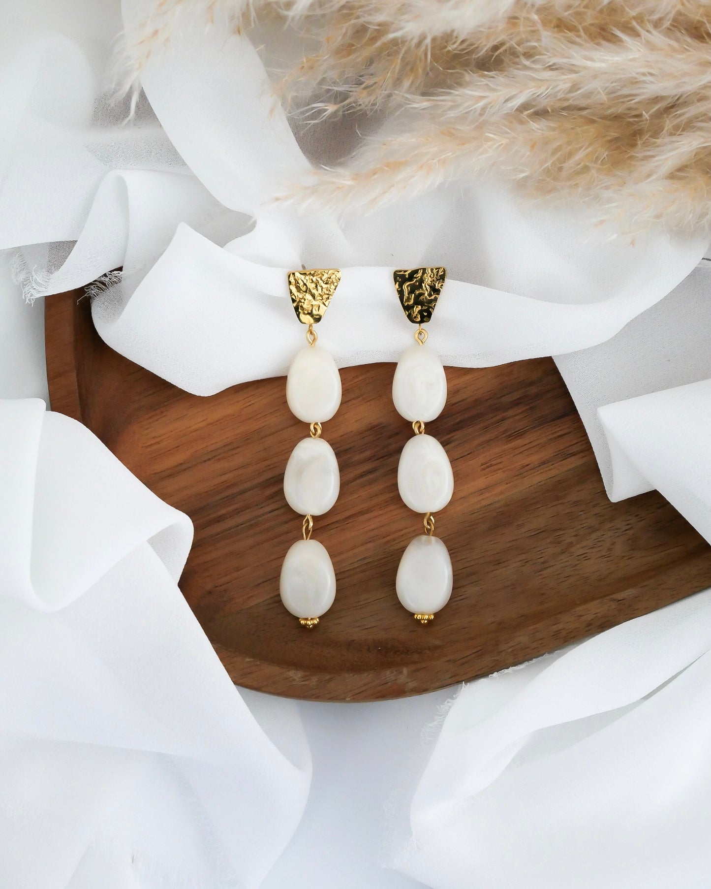 Boucles d'oreilles MARTINA - blanc