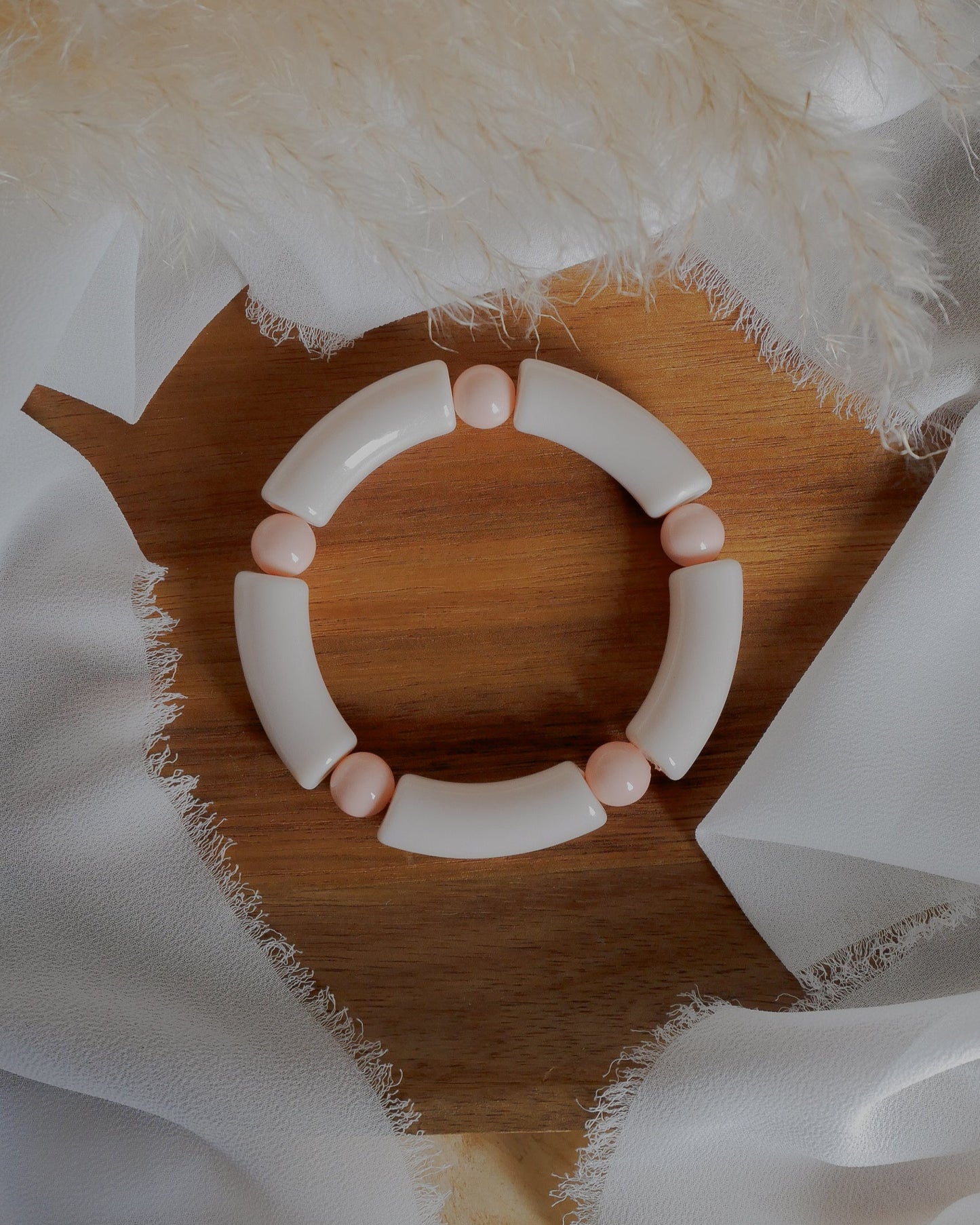 Bracelet PABLO #7 - nude/rose clair