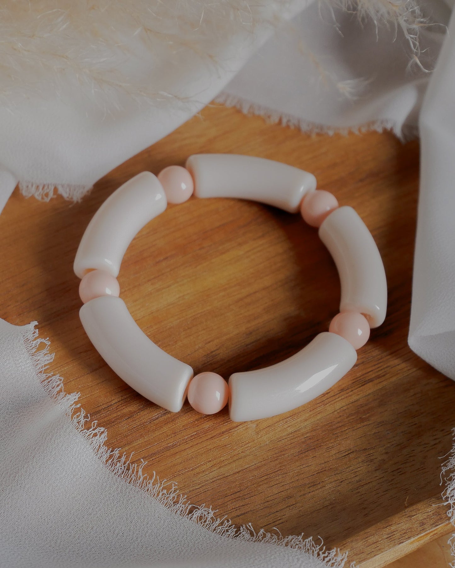 Bracelet PABLO #7 - nude/rose clair