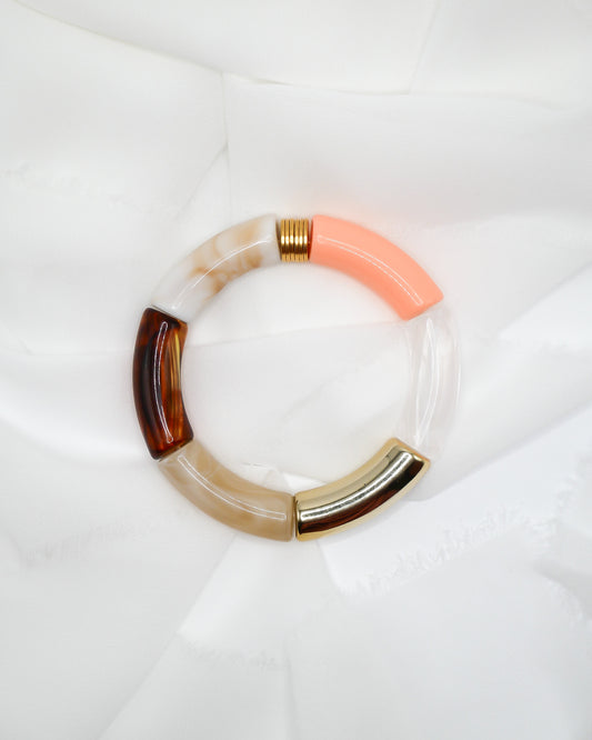 Bracelet PABLO - orange/marron/beige