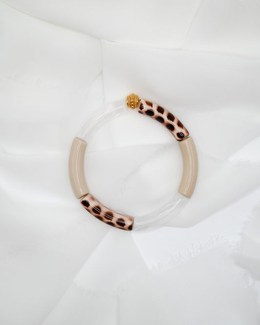 Bracelet PABLITO - léopard/beige/blanc