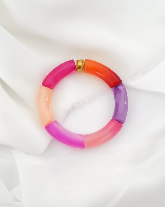 Bracelet PABLO #3 - rose/orange/violet