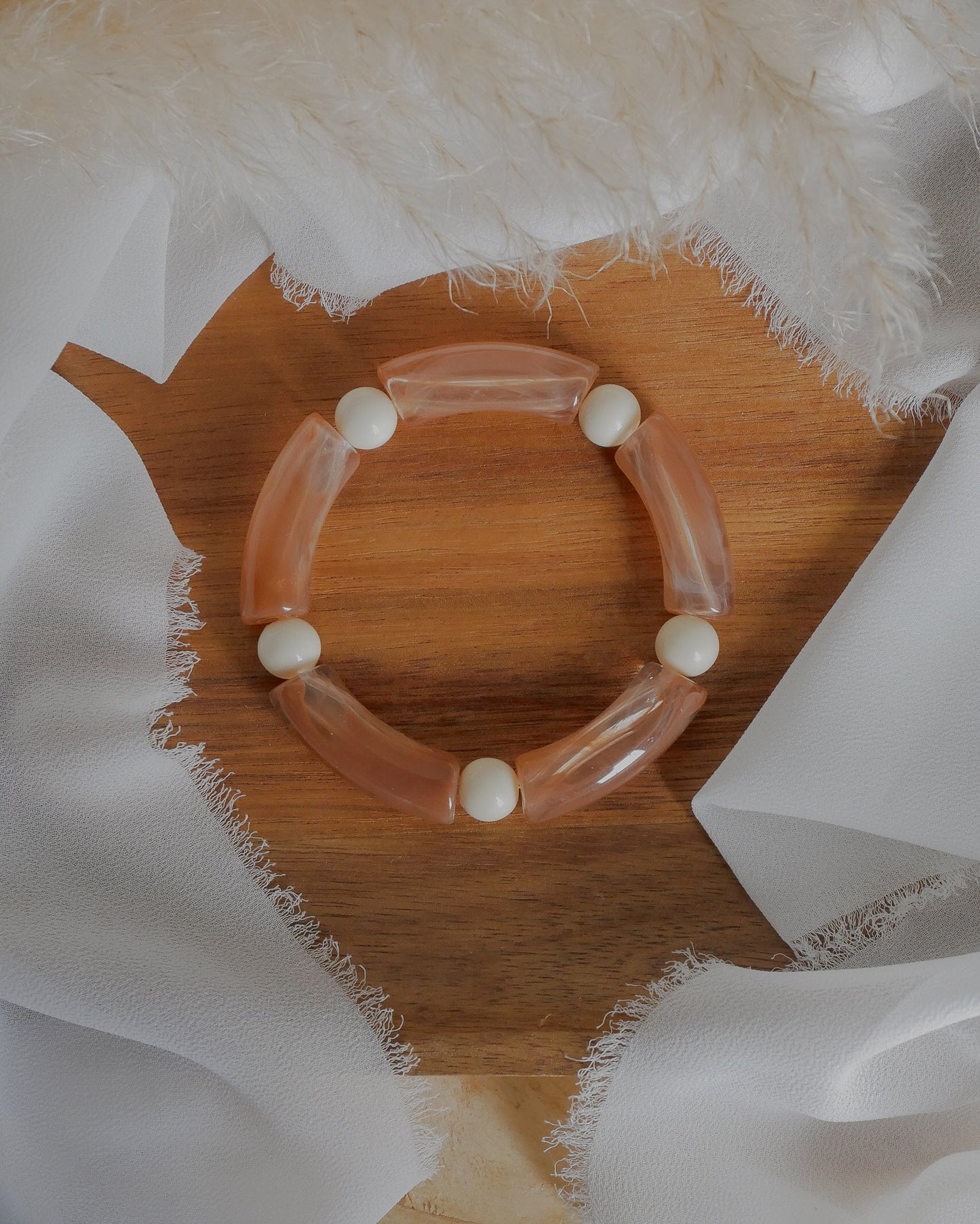 Bracelet PABLO #7 - coffee/écru