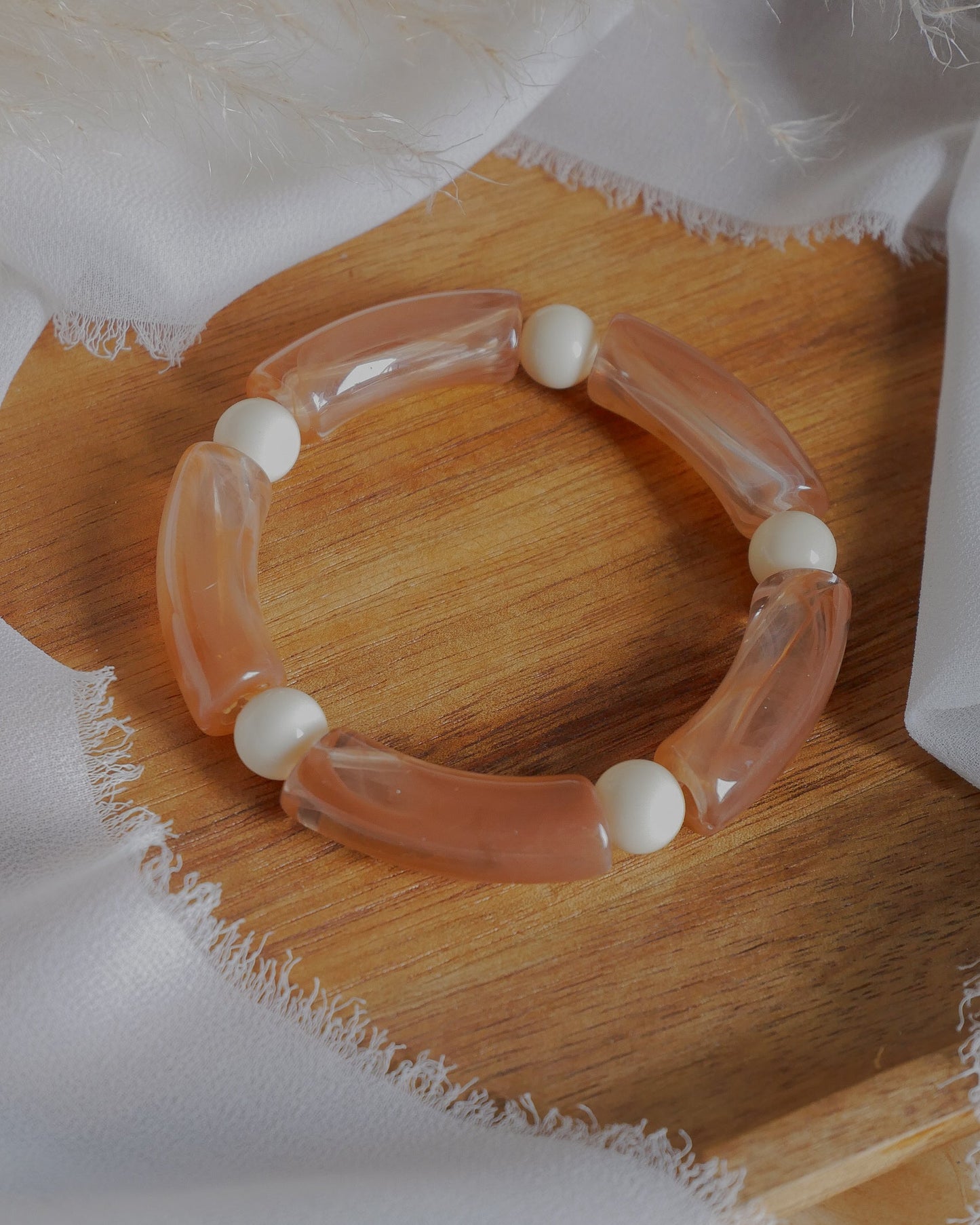 Bracelet PABLO #7 - coffee/écru