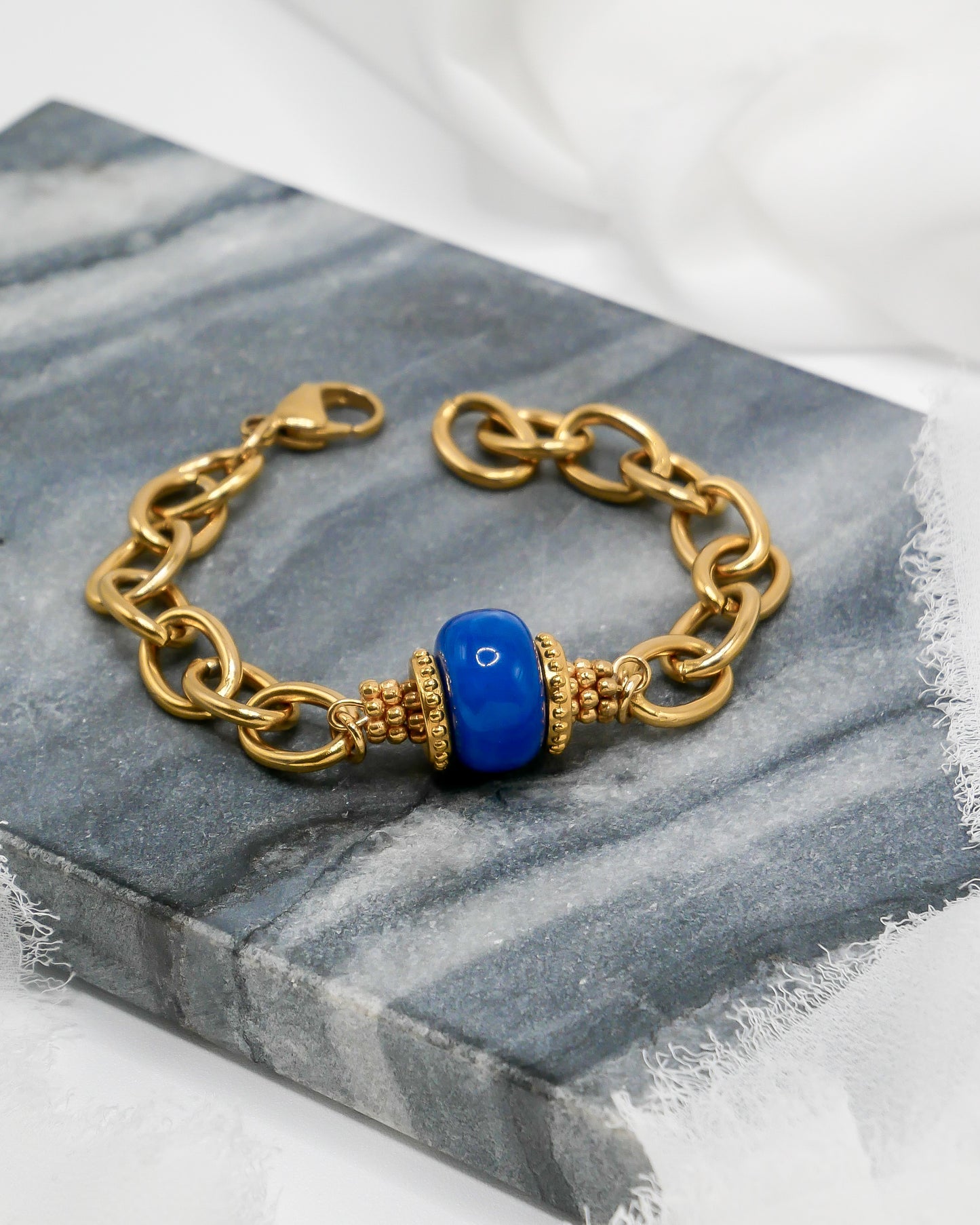 Bracelet PAOLA - bleu marbré