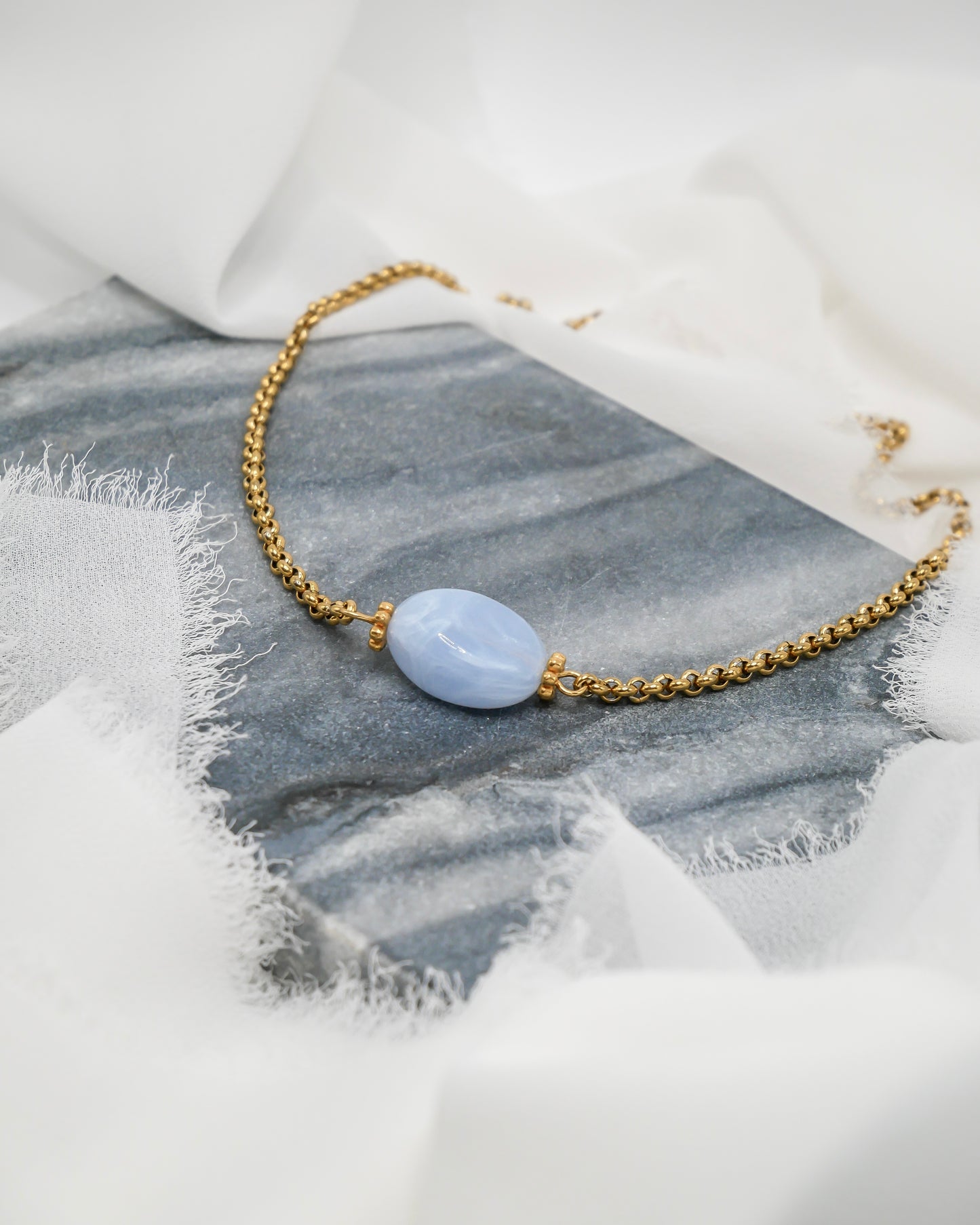 Collier MARTA - bleu ciel