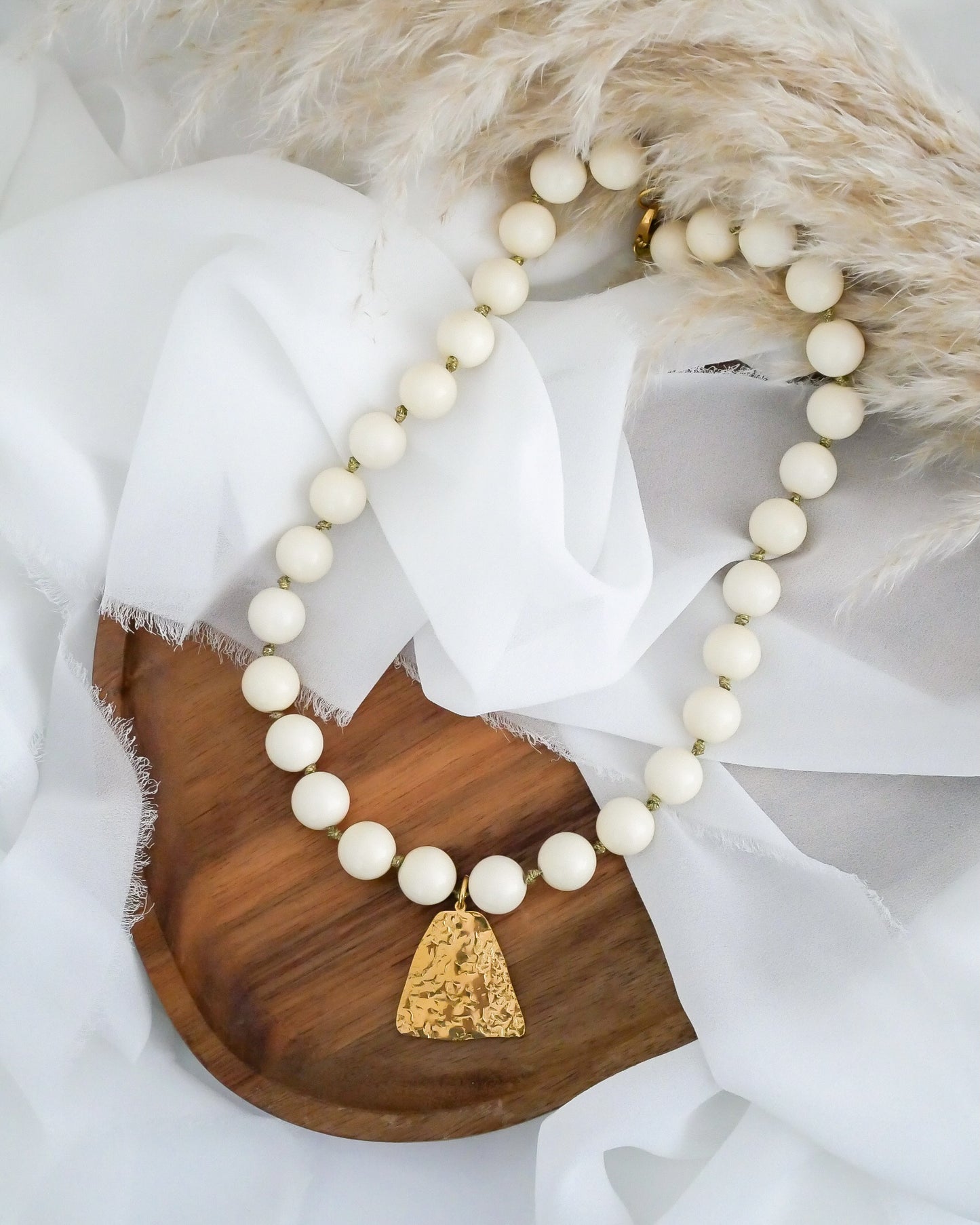 Collier PAULA - écru