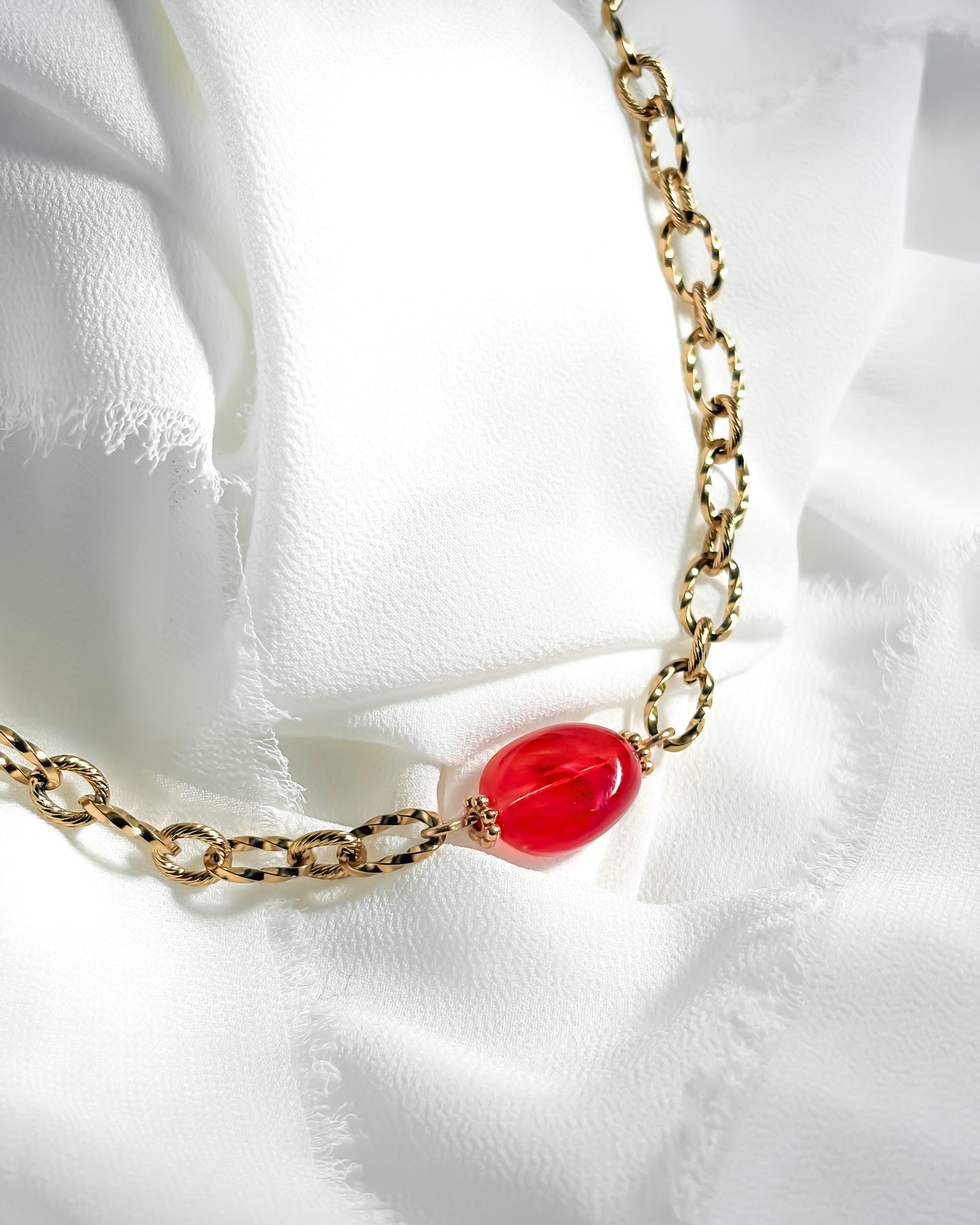 Collier MARTA - rose fuchsia