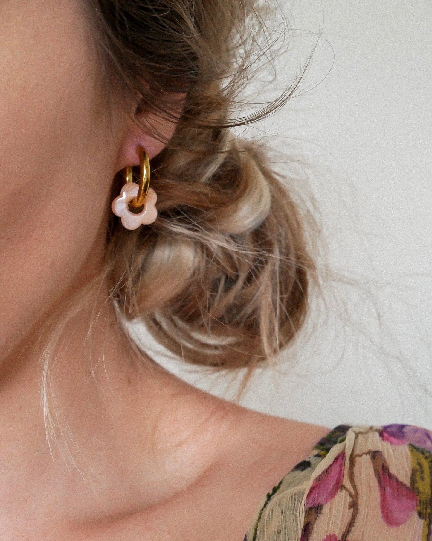 Pack créoles CAMÉLIA - ambre, pêche et jaune