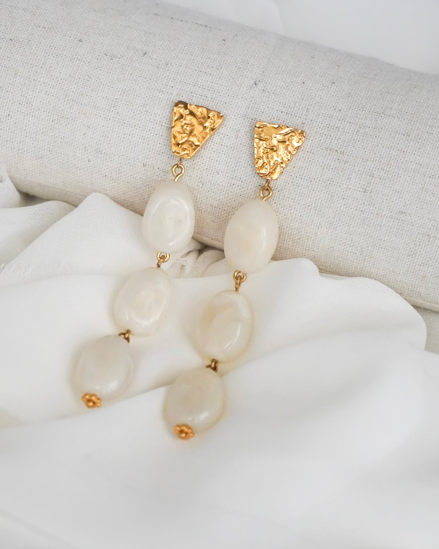 Boucles d'oreilles MARTINA - blanc