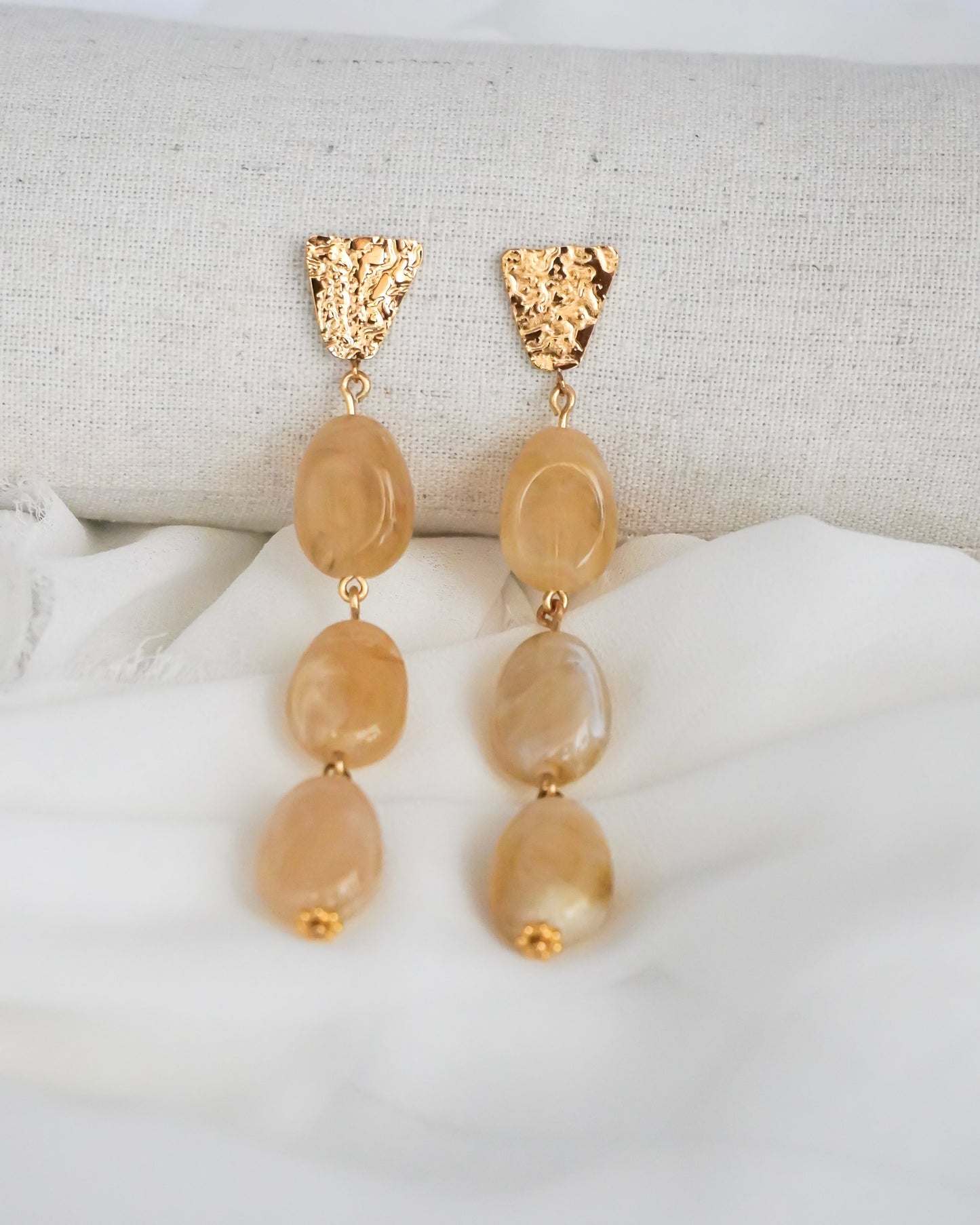 Boucles d'oreilles MARTINA - beige