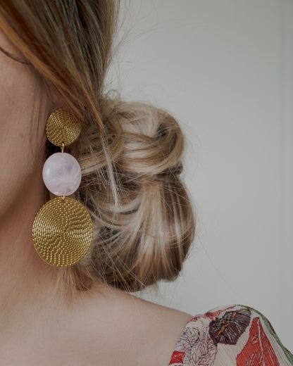 Boucles d'oreilles CIARA - rose clair