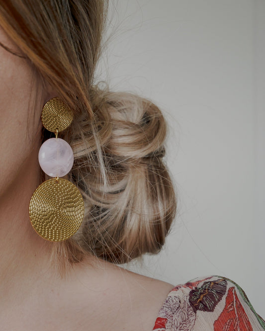 Boucles d'oreilles CIARA - rose clair