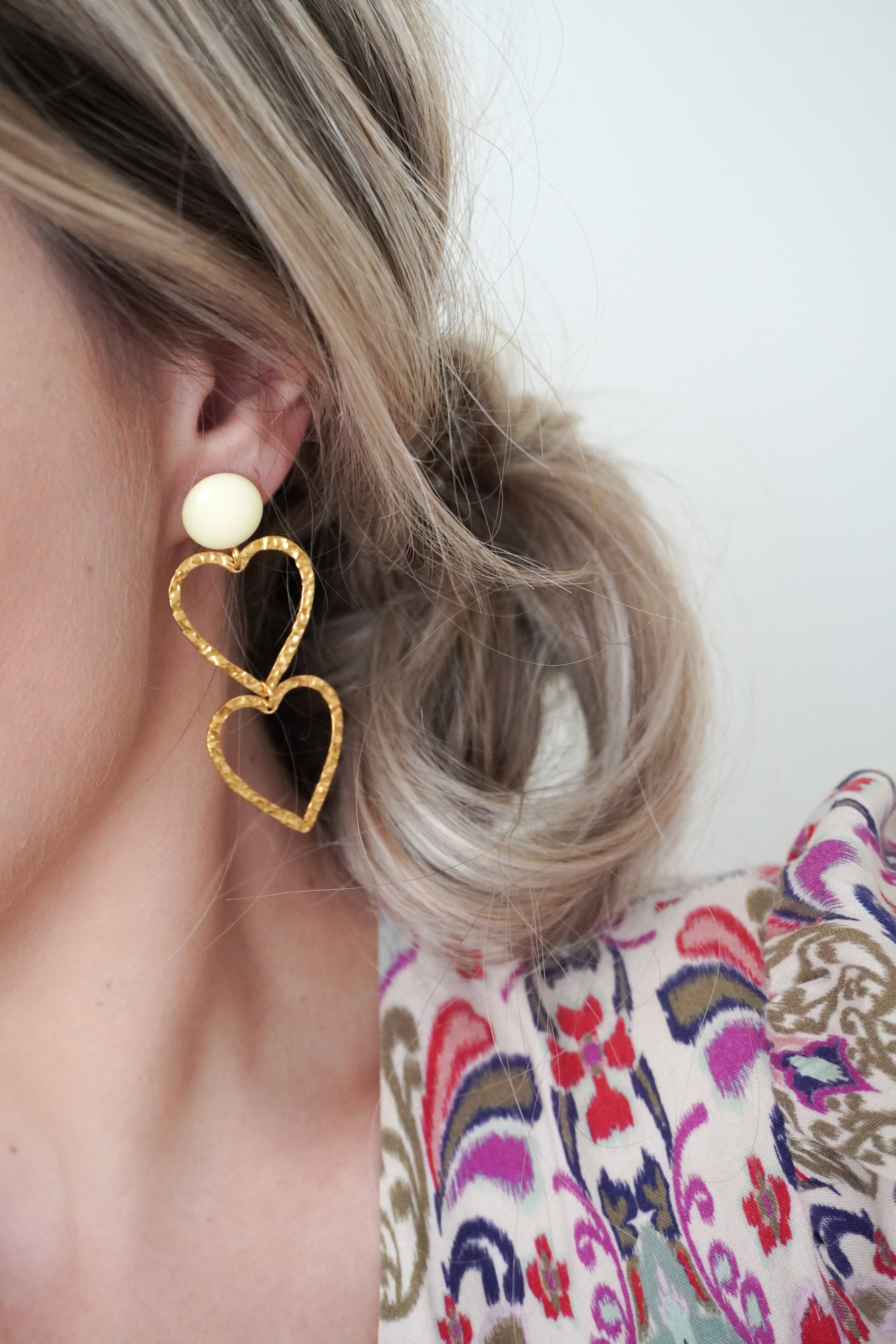 Boucles d'oreilles CLÉA - vanille