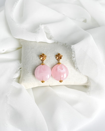 Boucles d'oreilles DEVA - rose clair