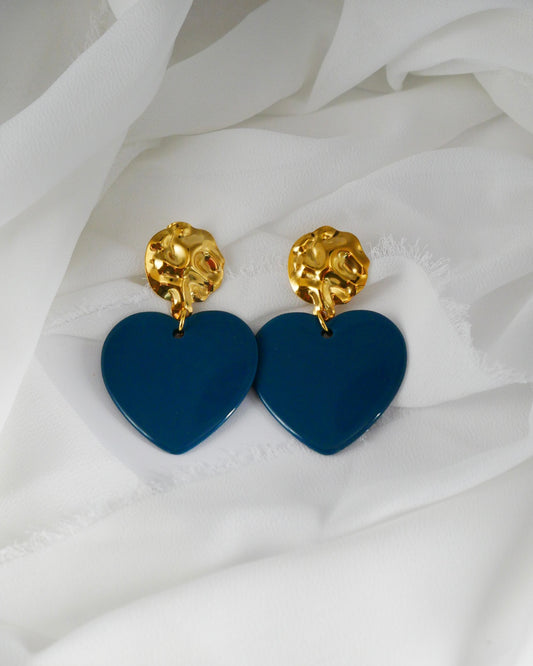 Boucles d'oreilles GISÈLE - bleu