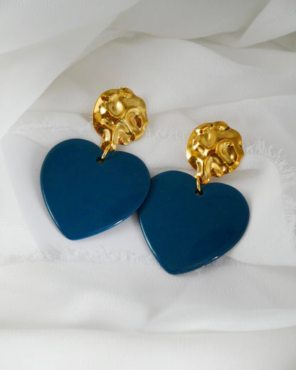 Boucles d'oreilles GISÈLE - bleu
