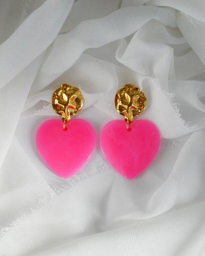 Boucles d'oreilles GISÈLE - rose