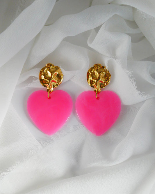 Boucles d'oreilles GISÈLE - rose