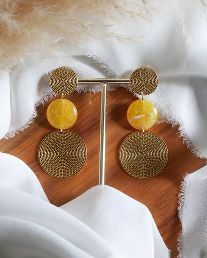 Boucles d'oreilles CIARA - jaune