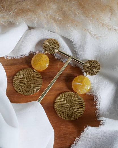 Boucles d'oreilles CIARA - jaune