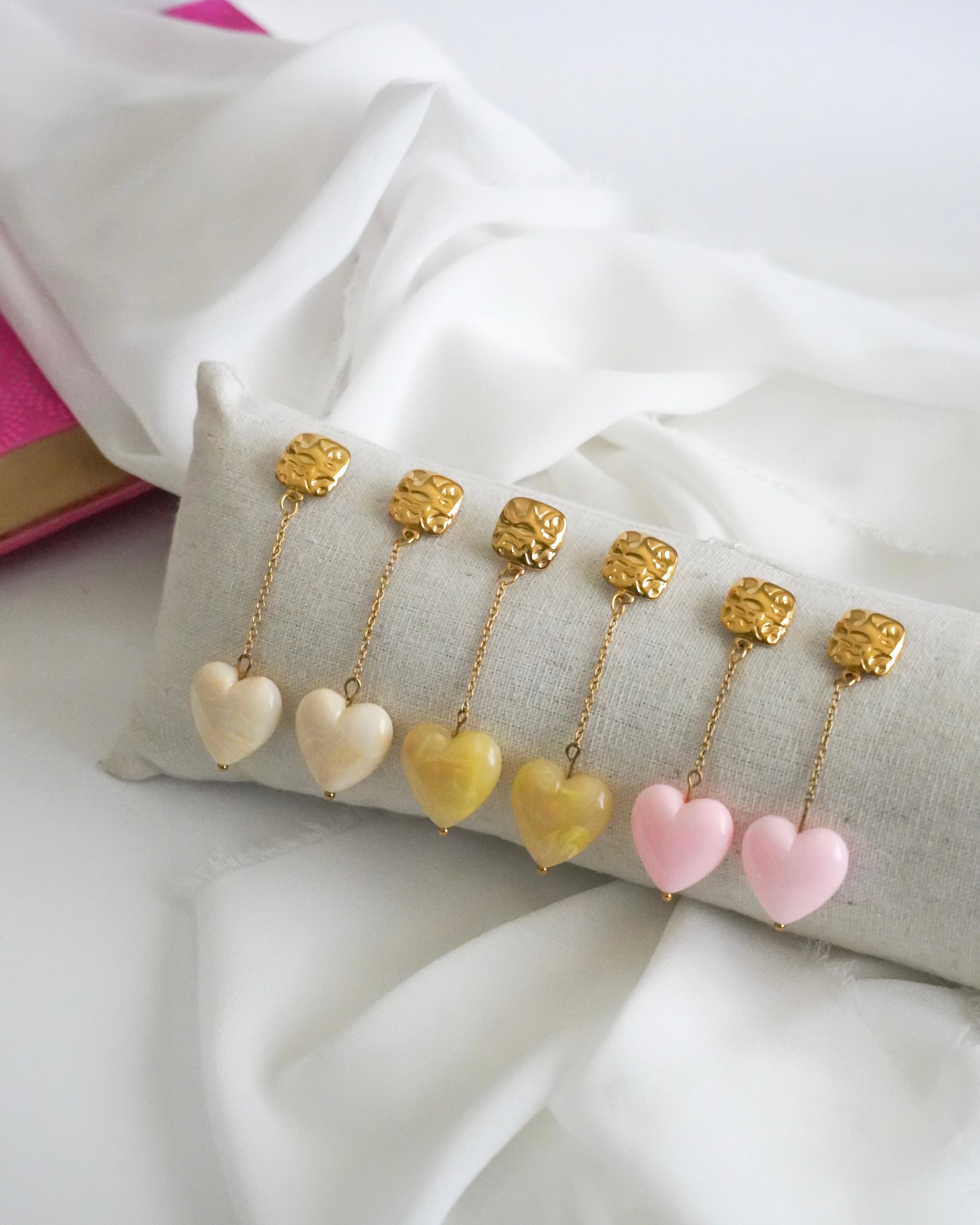 Boucles d'oreilles MAÏA - jaune