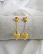 Boucles d'oreilles MAÏA - jaune