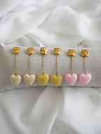 Boucles d'oreilles MAÏA - crème