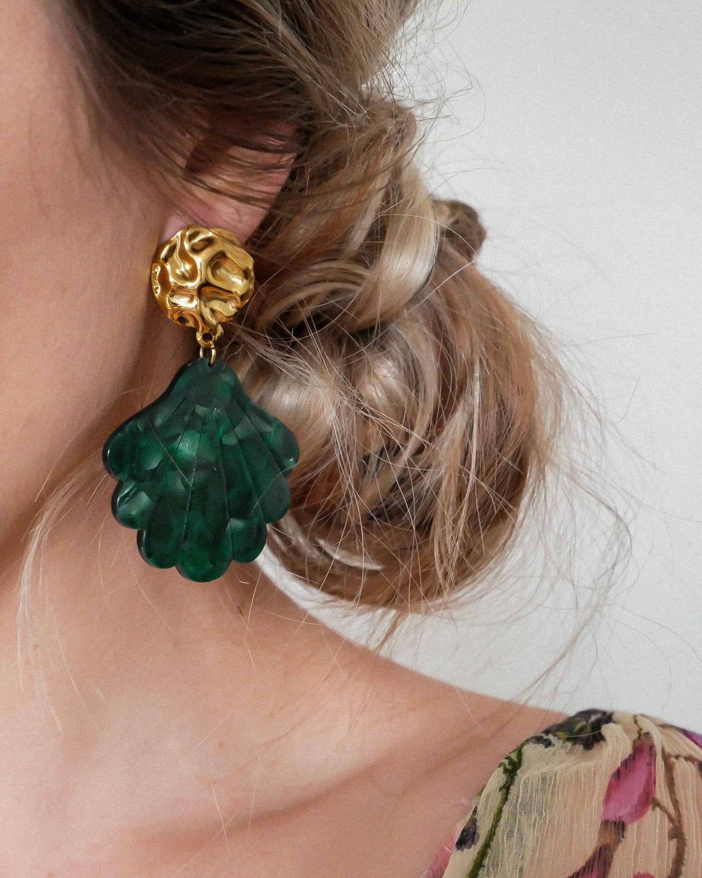 Boucles d'oreilles MALO - vert