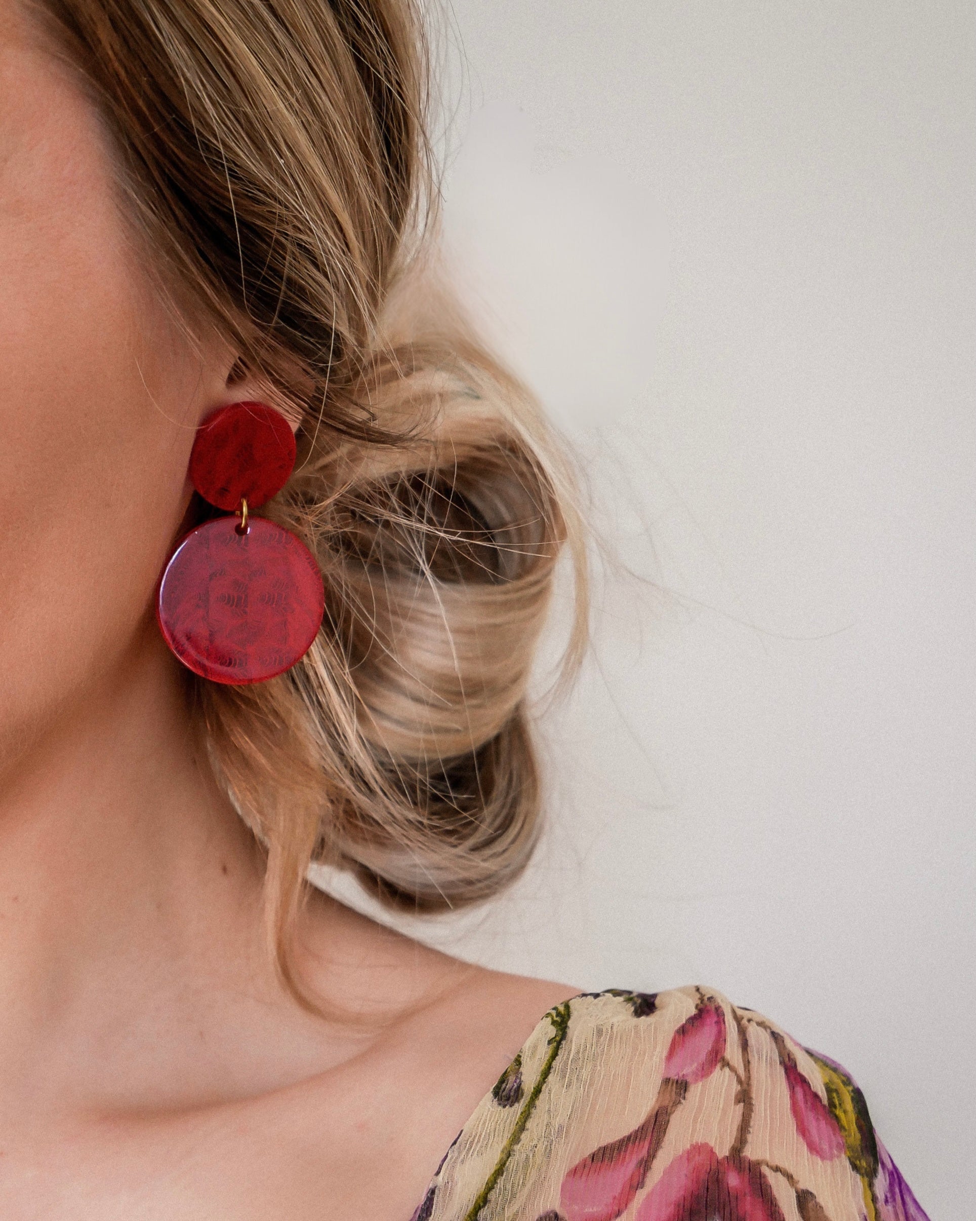 Boucles d'oreilles RENNES - pièce unique