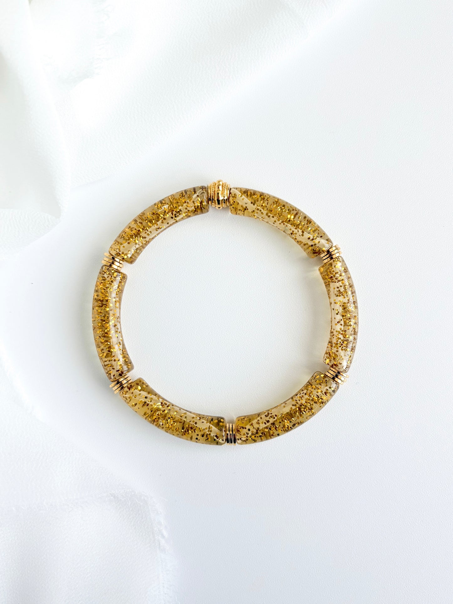 Bracelet PABLITO #4 - doré pailleté