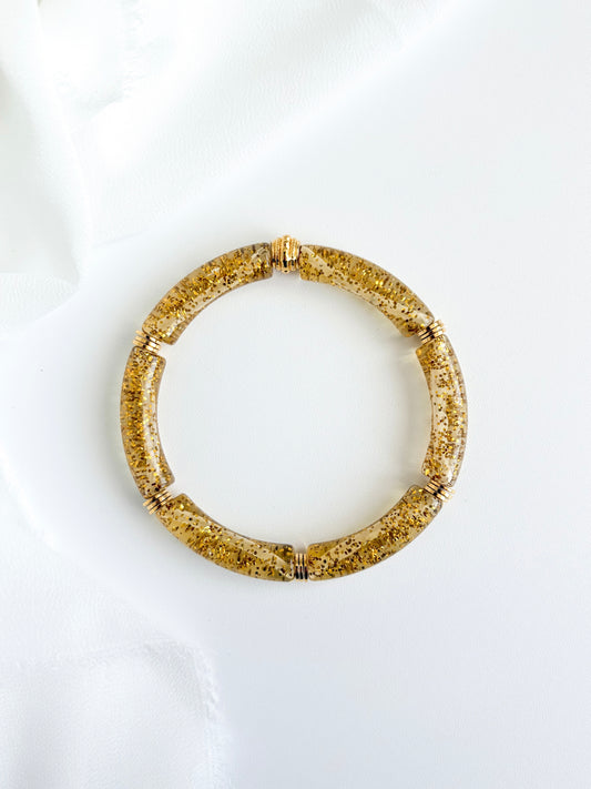Bracelet PABLITO #4 - doré pailleté