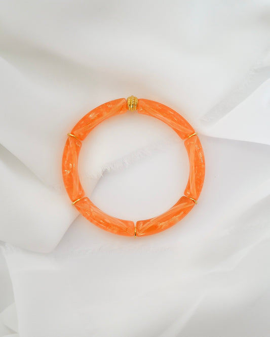 Bracelet PABLITO #3 - orange craquelé