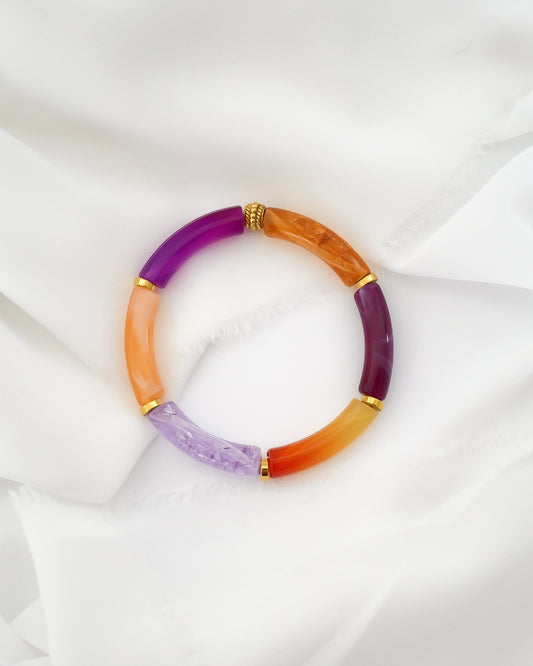 Bracelet PABLITO #2 - orange/violet