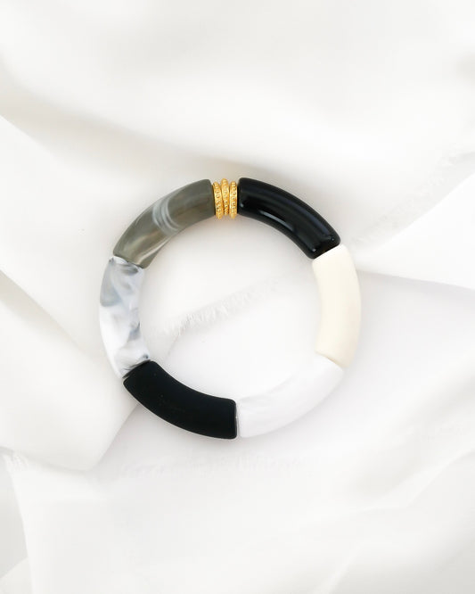 Bracelet PABLO #4 - noir/gris/blanc