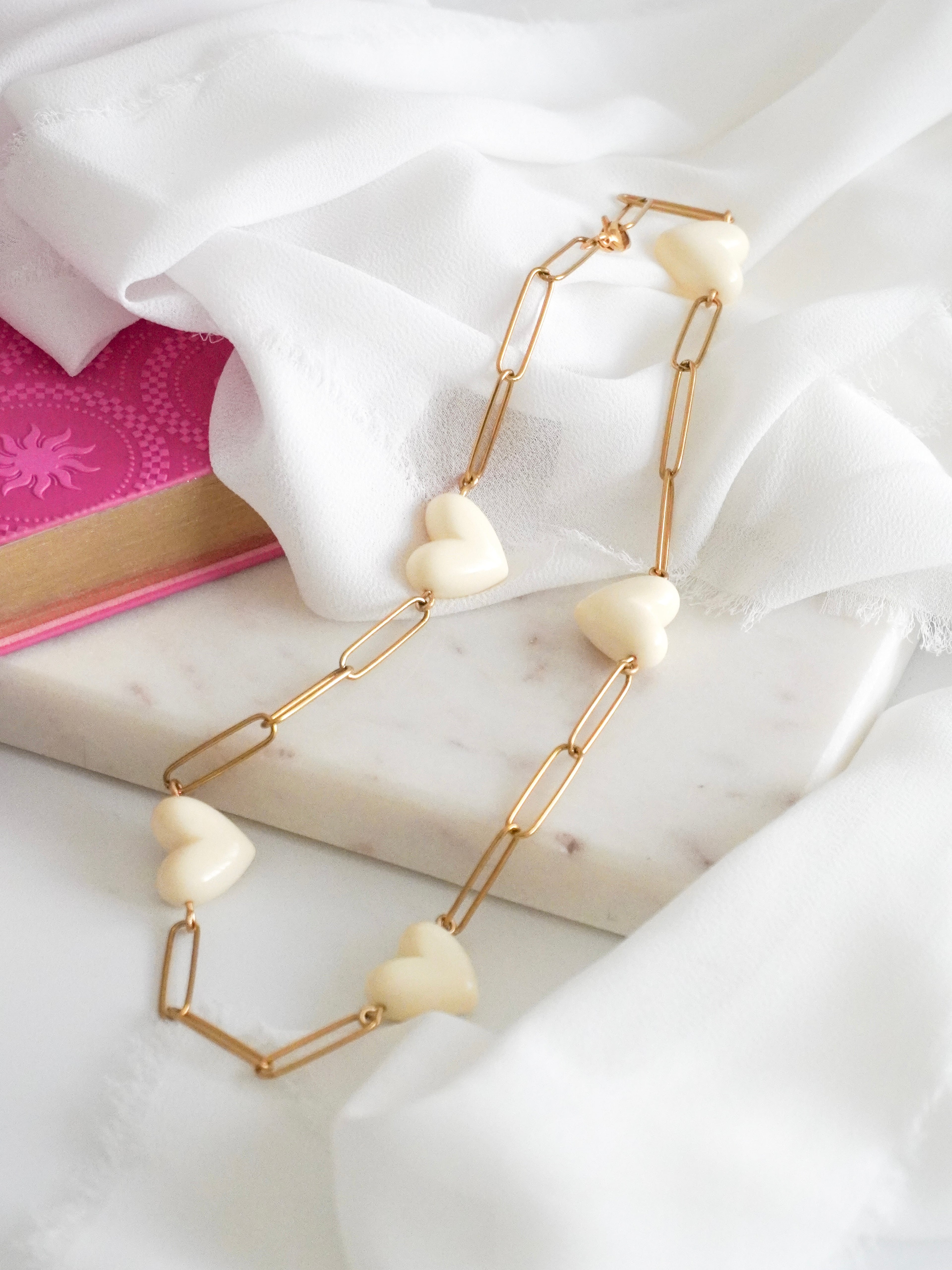 Collier DITA - écru