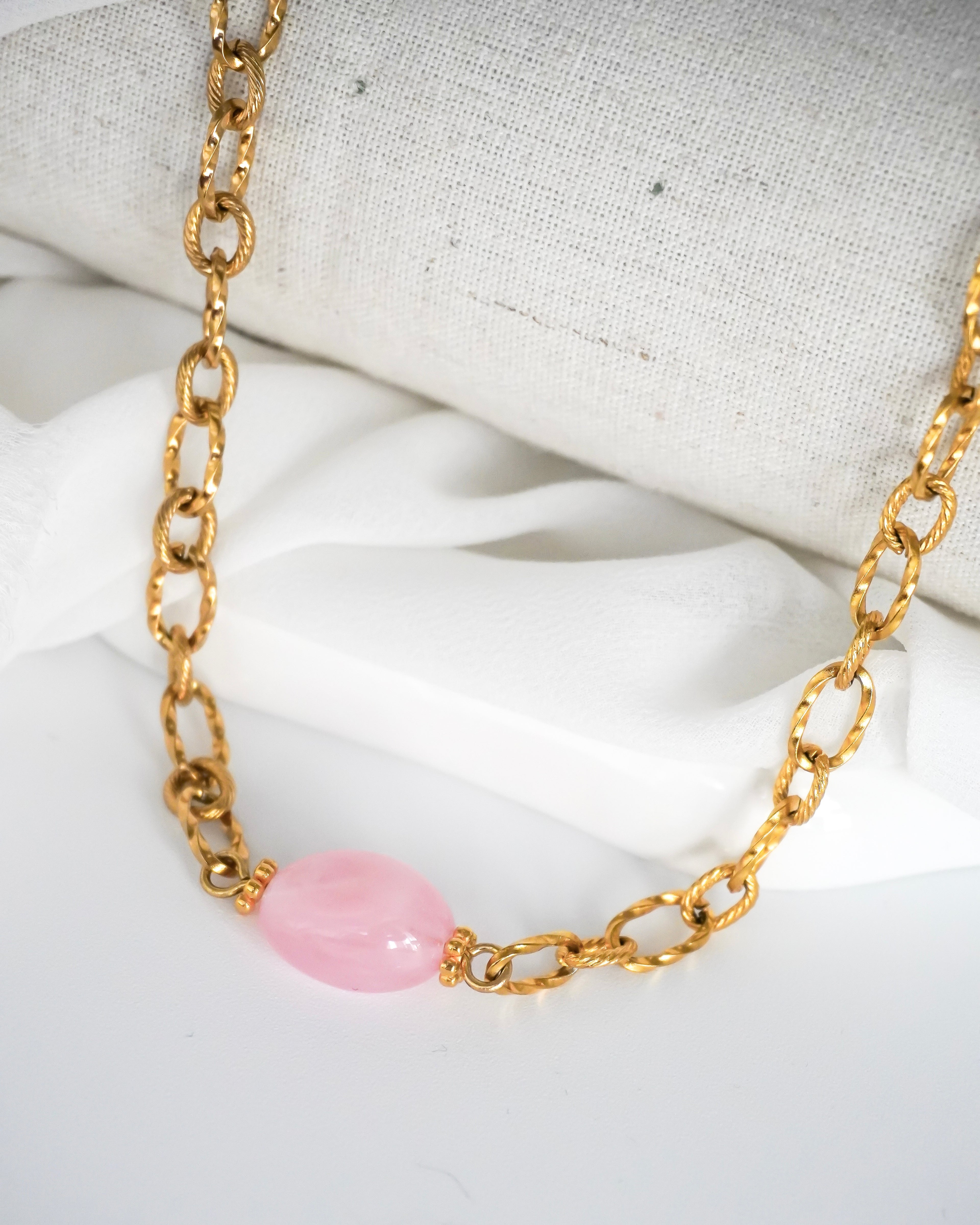 Collier MARTA - rose clair
