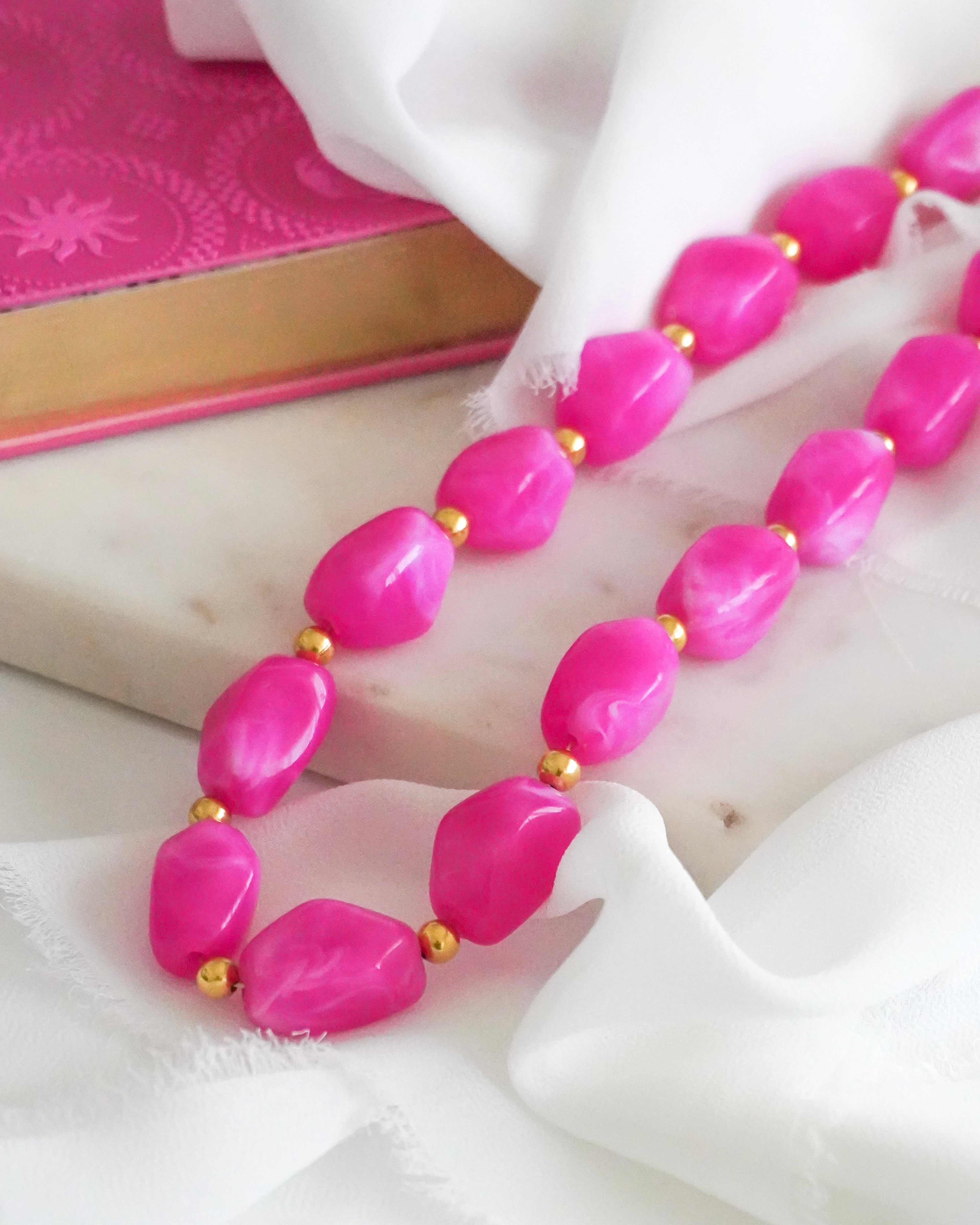 Collier ORNELLA - rose fuchsia