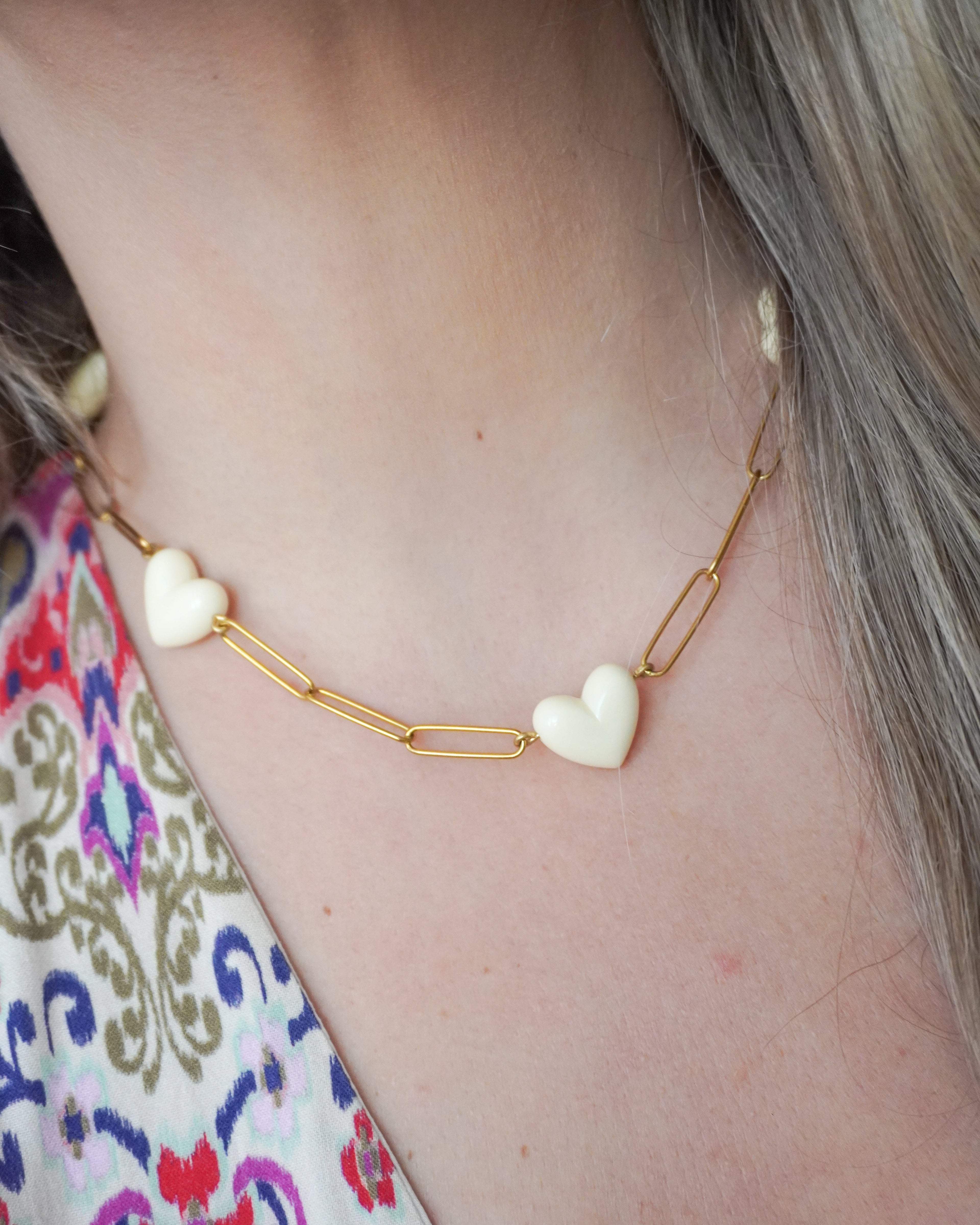 Collier DITA - écru