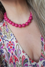 Collier KYRA - rose fuchsia