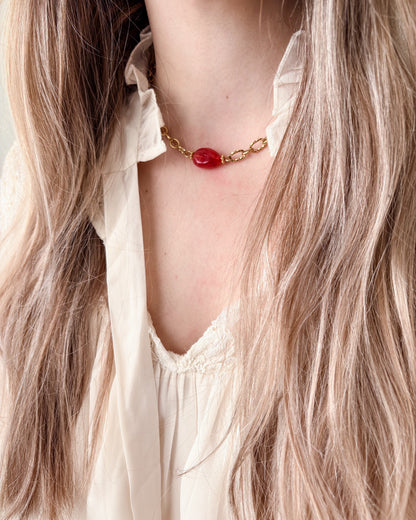 Collier MARTA - rose fuchsia