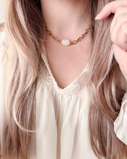 Collier MARTA - blanc